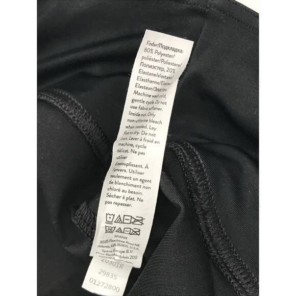 Spanx Black Shiny Faux Patent Leather Legging Size S High Waist - Picture 10 of 10